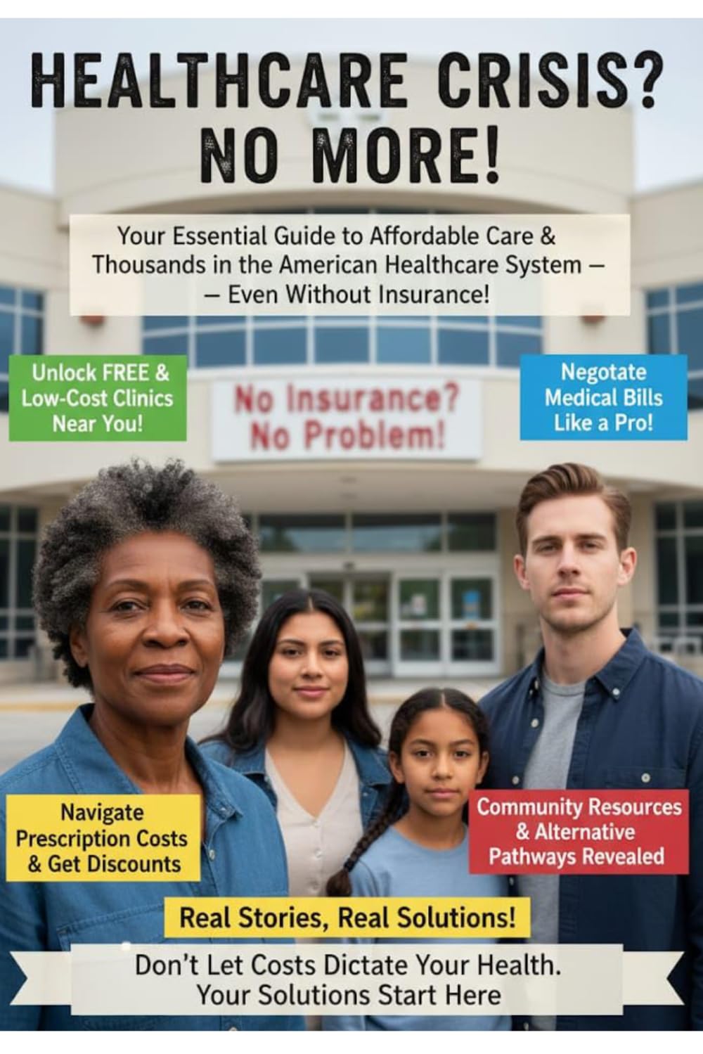 HEALTHCARE CRISIS? NO MORE!: Your Essential Guide to Affordable Care & Thousands in the American Healthcare System - Even Without Insurance!