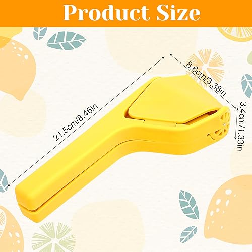 Miniatura 2 de Exprimidor de limón sin esfuerzo, exprimidor manual de cítricos, prensa de cítricos, fácil de apretar, plegable, extractor de jugo de mano para