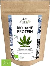 AlpenPower BIO HANFPROTEIN aus Österreich 600 g I 100% reines Hanfprotein ohne Zusatzstoffe I Vegan & Low Carb I Hochwerti...