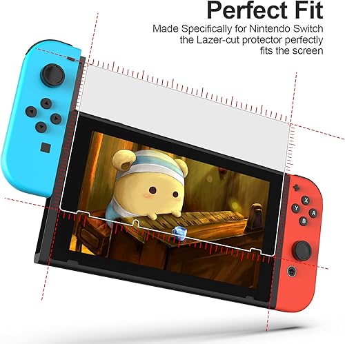 Miniatura 3 de daydayup Estuche de almacenamiento para Switch 2017 modelo con 3 protectores de pantalla