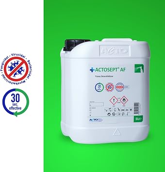 ACTOSEPT® AF – Alcohol Based Surface Disinfectant | Fast Effective Cleaning Solution | For Home and Clinical Environment | Practical Cleaning (5 L)