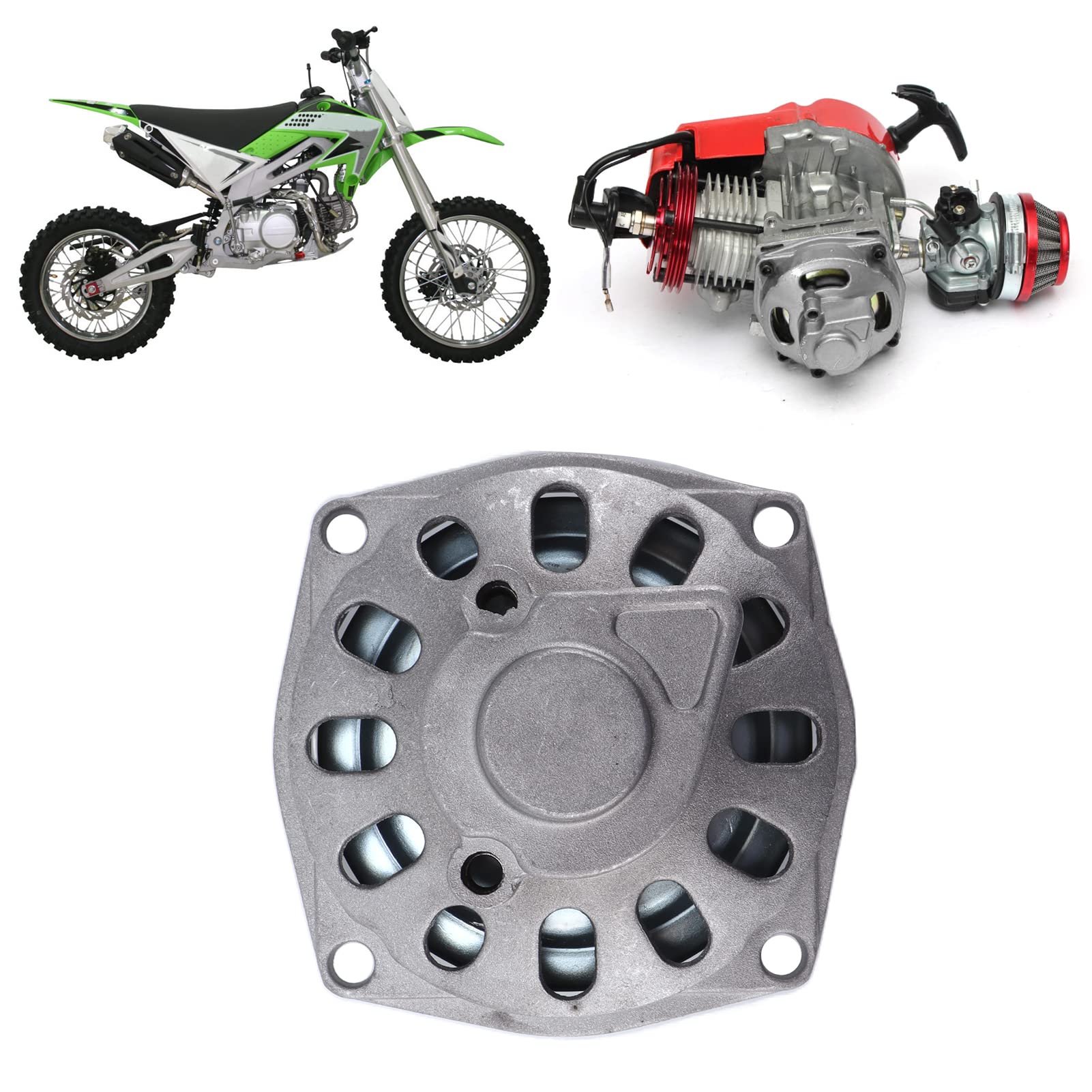 Clutch Drum Gear Box 25H 6 Denti per Motore 47cc 49cc 2 Tempi, Frizione con Catena ad Alta Resistenza, Ricambio per Pocket Bike Mini Moto Go Kart e Quad per Bambini