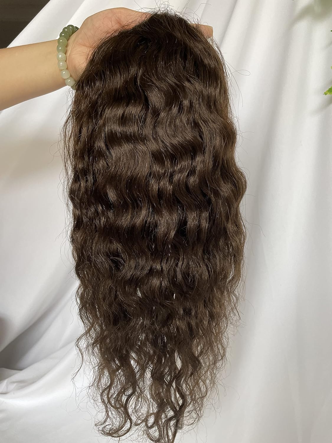 12" Human Hair Toupee Natural Wave 10×8 Inch Hairpieces for Men 100% European Virgin Human Hair Replacement System Hair Topper Pieces for Men Mono Net with PU Around (#1b off black color)