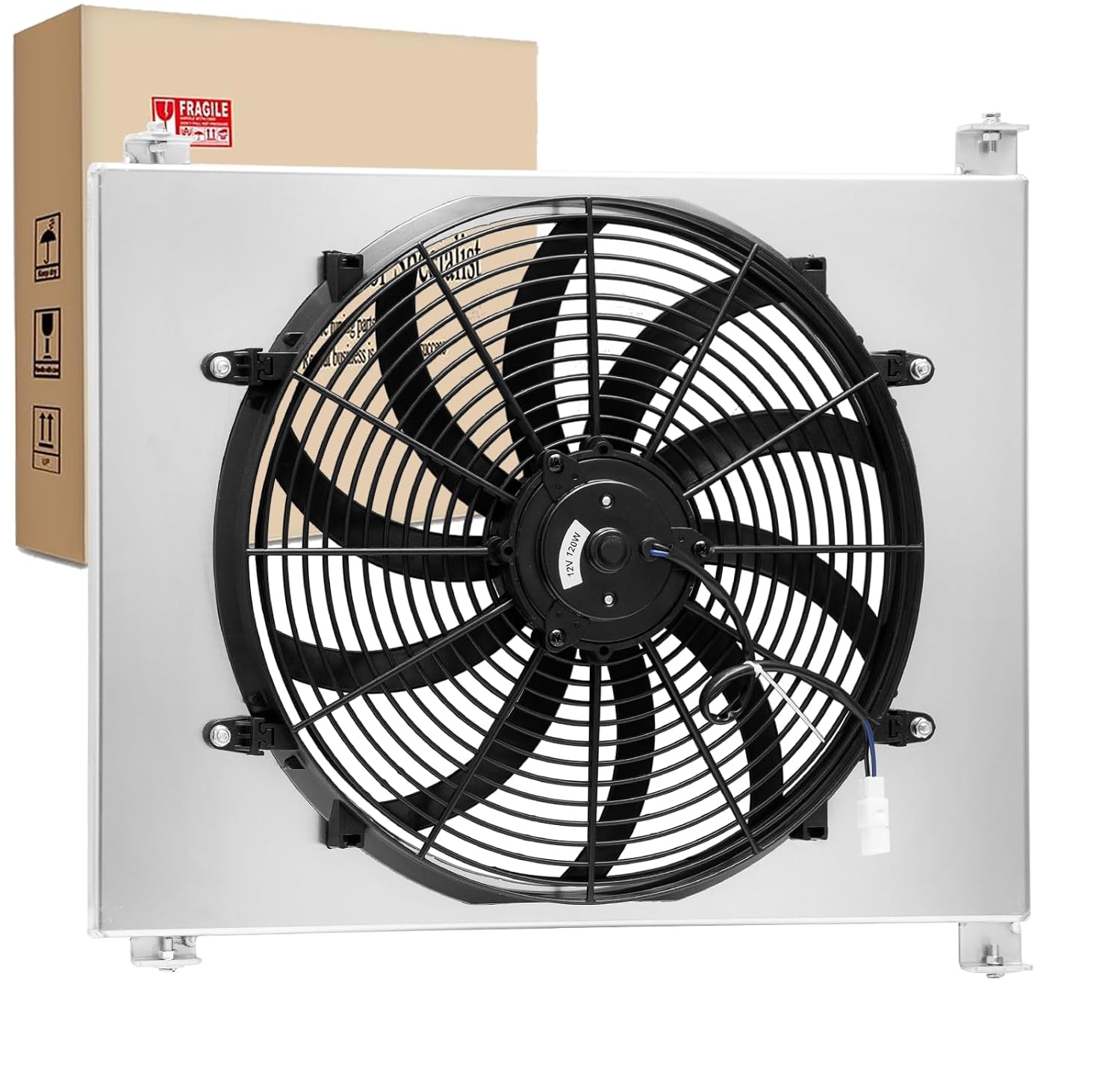 Radiator Shroud Fan for 1931-1933 Ford Model A Hot Rod Chevy V8 Engine Electric Fan