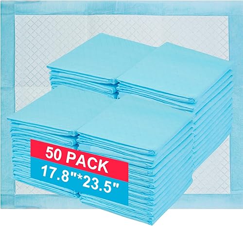 Miniatura 9 de Bolux Almohadillas de entrenamiento para perros y cachorros, almohadillas desechables de 17.8 x 23.5 pulgadas, 50 unidades ultra absorbentes y a