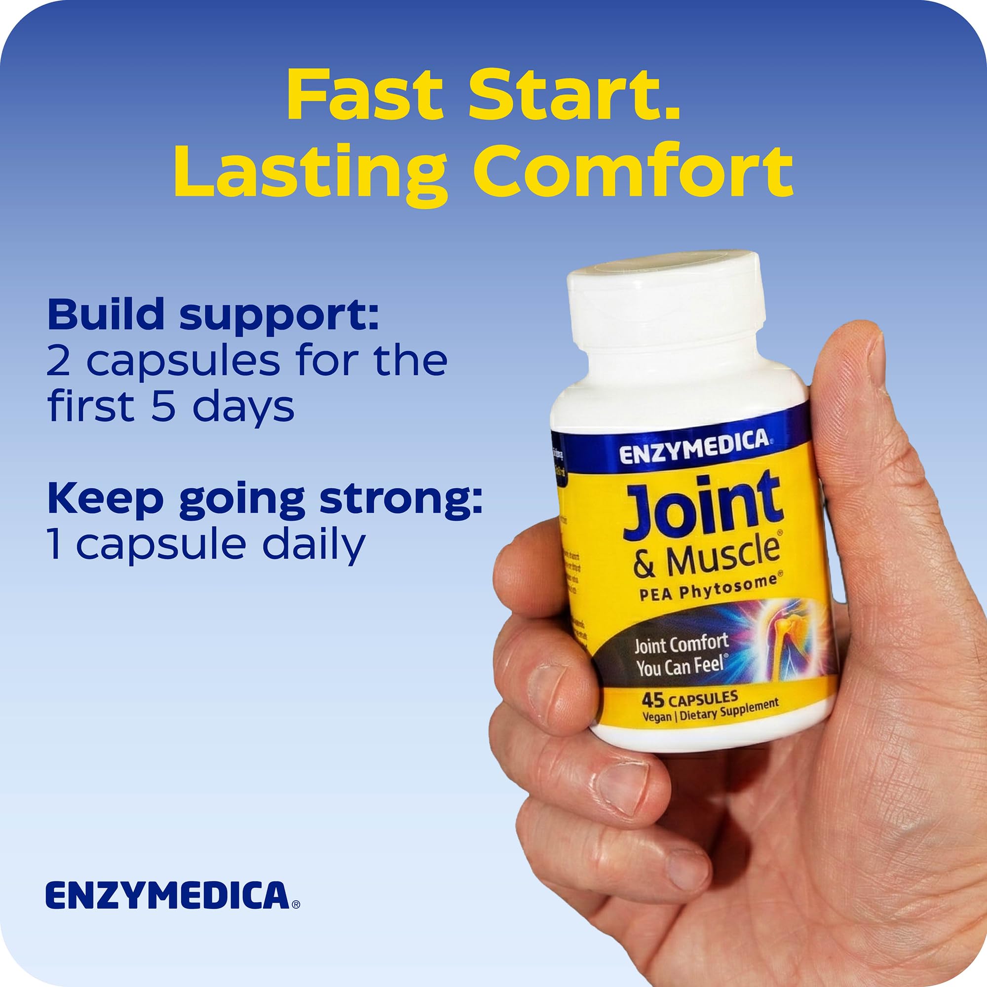 Enzymedica Joint & Muscle Pea Phytosome for Men & Women - 45 Capsules — Amazon image 9
