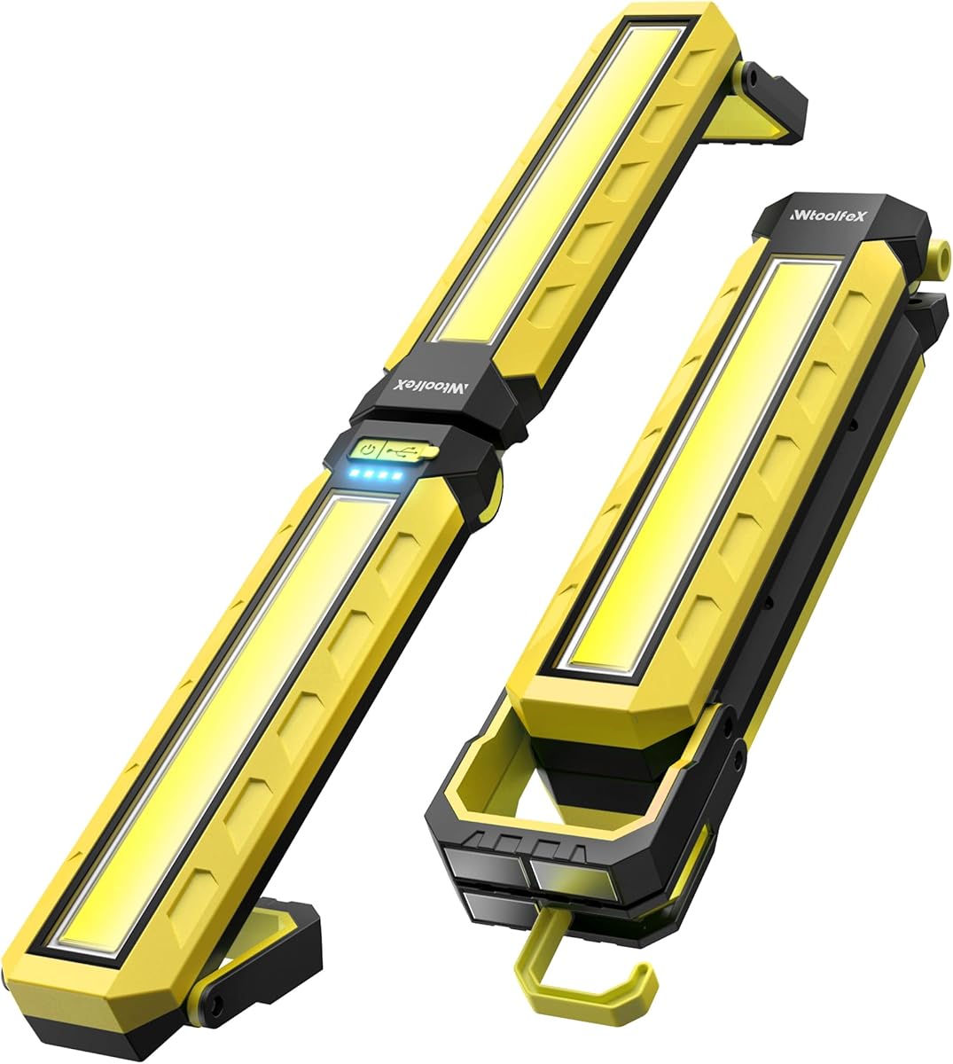 Mechanics Work Light, Under Hood Working Light Bar with Magnetic, 5600AH 3600LM Portable Cordless Work Light for Mechanic, Job Site Lighting for Underhood/Mechanic/Car Repairing/Garage -Yellow