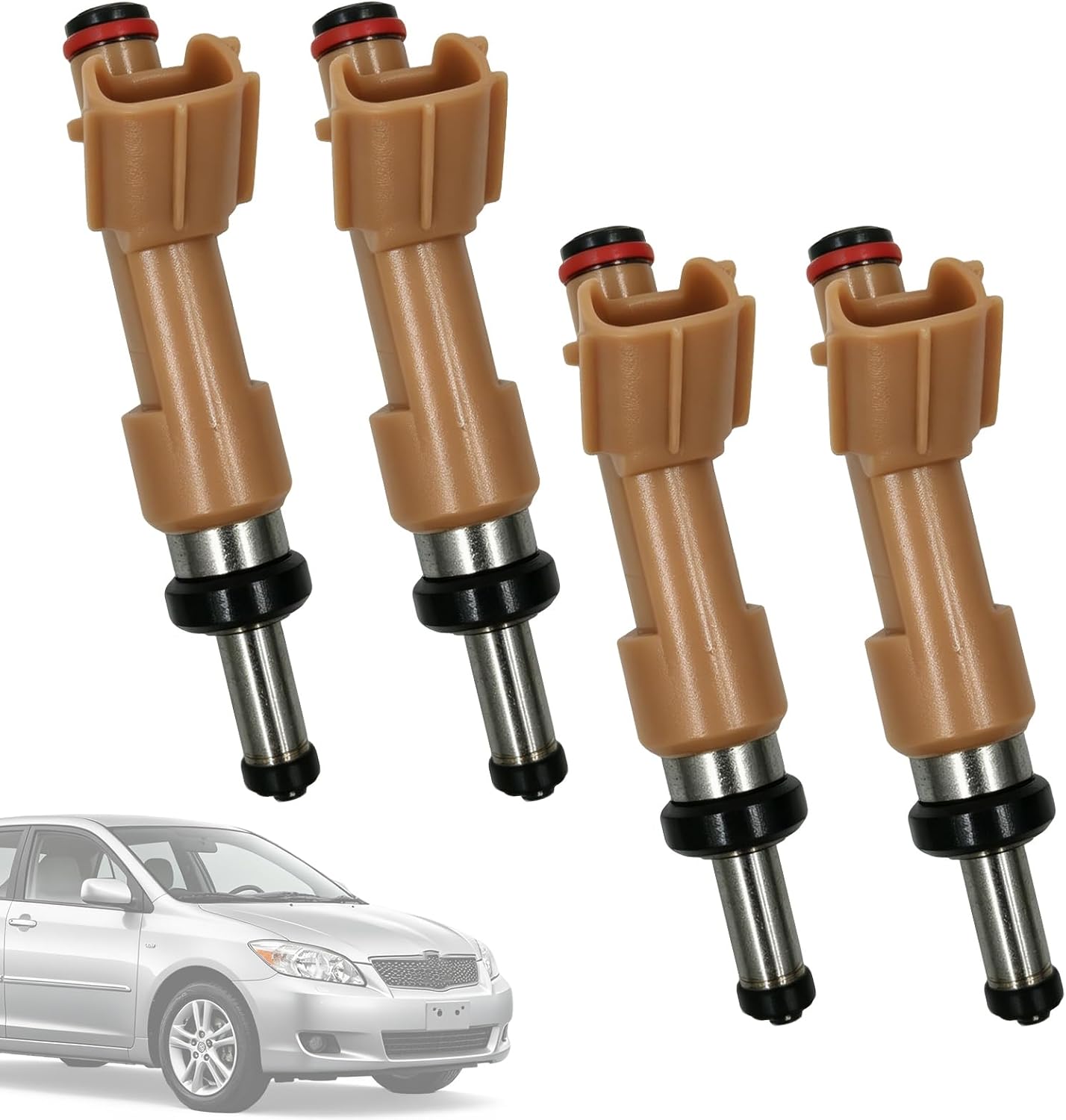 Fuel Injectors Replacement for Toyota Corolla 2009-2015, for Toyota Matrix 2009-2013, for Scion xD 2008-2009, Fuel Injector Kit Replaces# 23209-09140 23250-0T020 23250-0T010