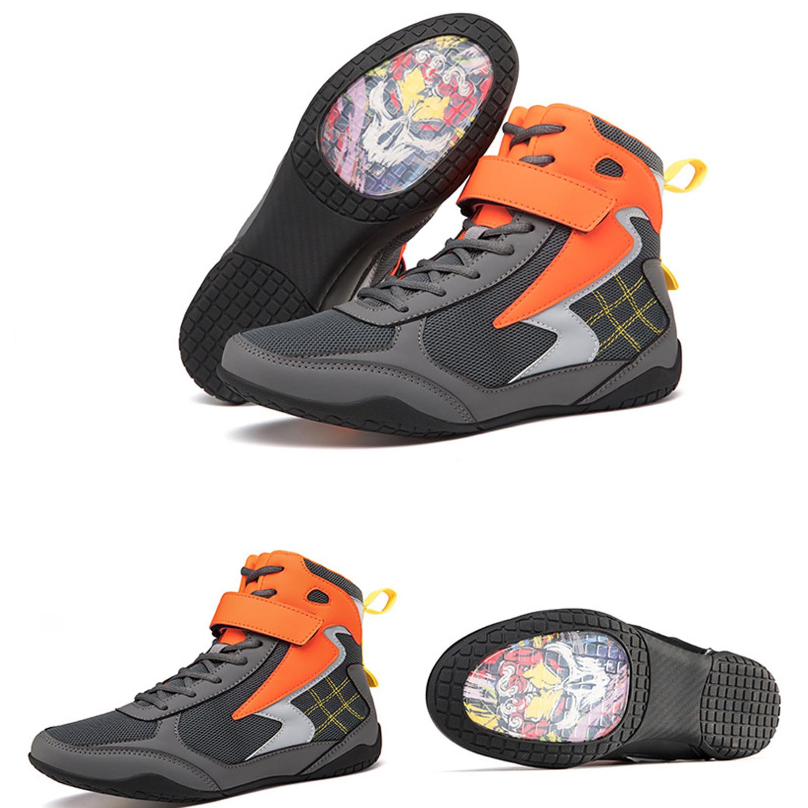 Scarpe da Boxe,Scarpe da Wrestling,Stivali da Boxe,Scarpette da Allenamento,Unisex,Comfort,Flessibili,Traspiranti,Leggere,Antiscivolo,per Taekwondo,Arti Marziali,Kung fu,Tai Chi,giovanili