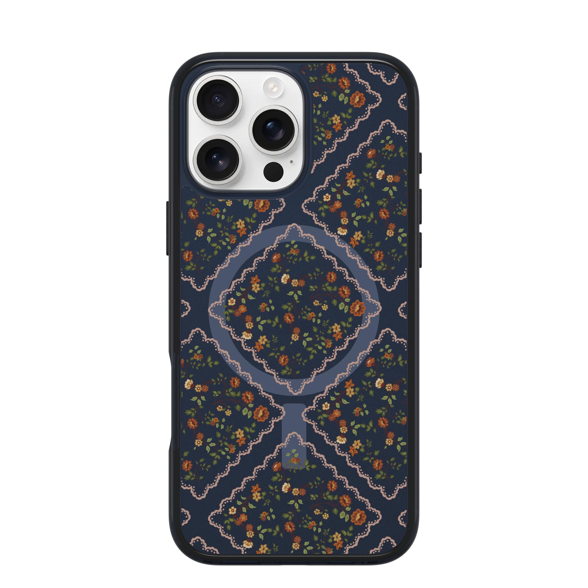 OtterBox iPhone 16 Pro Max Symmetry Series Clear Case - Blue Floral