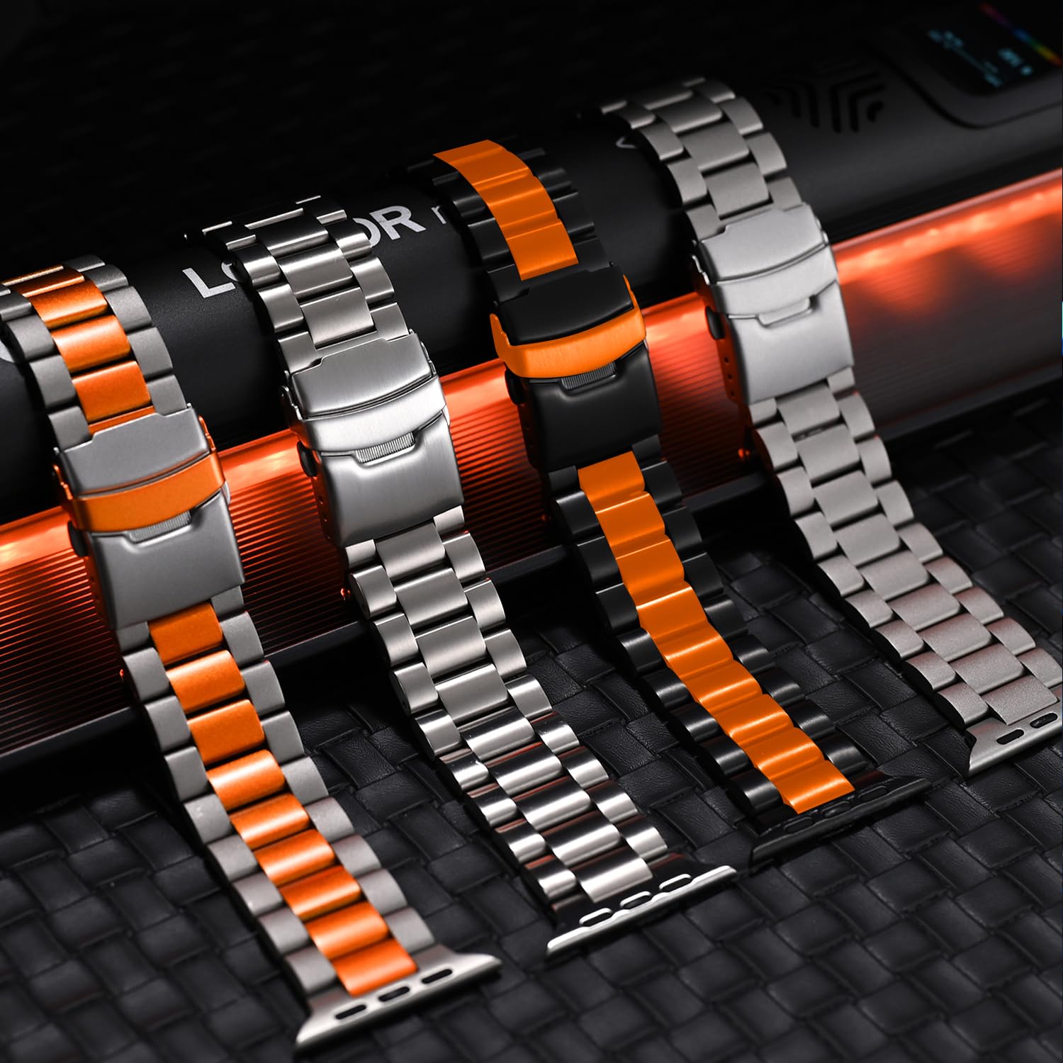 SEURE Titan Armband Kompatibel mit Apple Watch Ultra 2/Ultra 49mm,Serie 10 46mm,Serie 9/8/7 45mm,Serie SE2/6/SE/5/4 44mm, 3/2/1 42mmTitanlegierungs armband Sport Ersatzarmbänder
