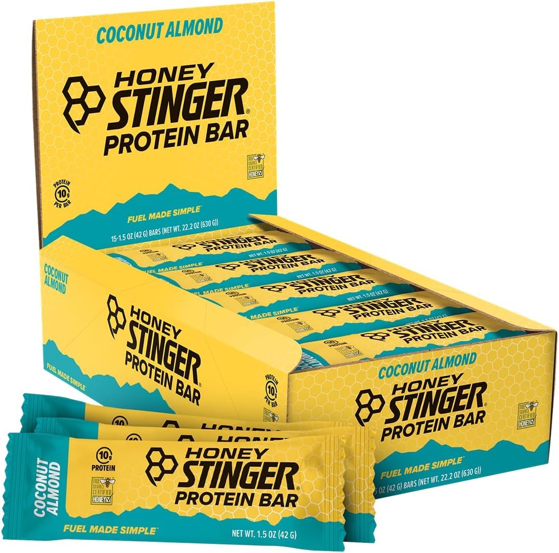 Amazon.com: Honey Stinger Protein Bar, Coconut Almond, Protein