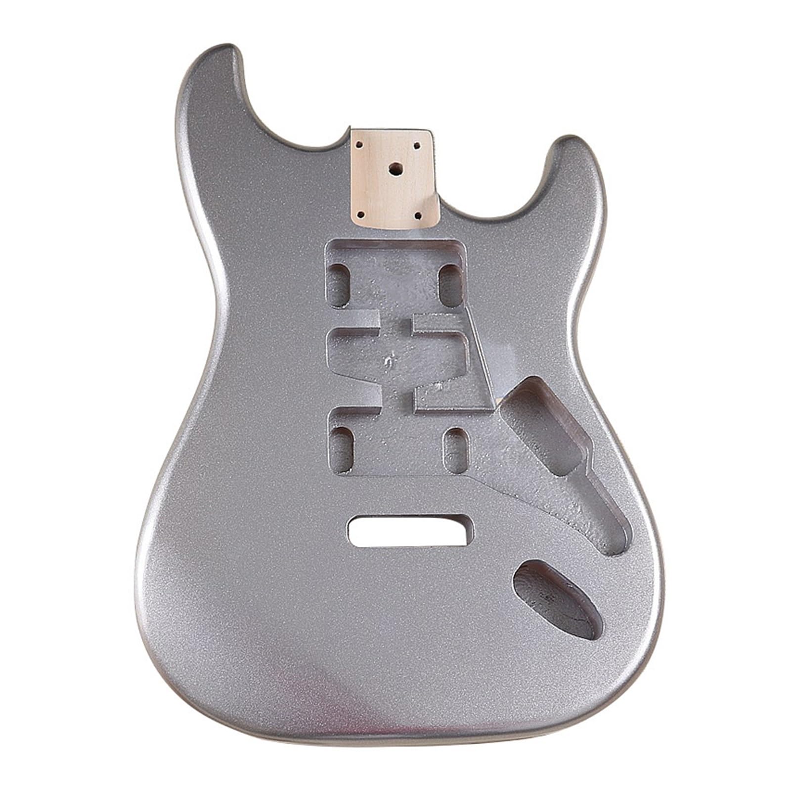 Electric Guitar With Silver Body Glossy Guitar Body Assembly And DIY Electric Guitar Modification Instrument Accessories Guitar Bodies
