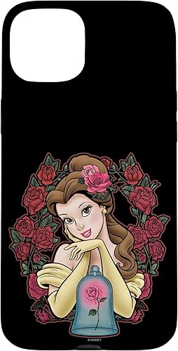 Funda para iPhone 15 Plus Disney Beauty & The Beast Belle Rose