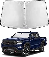 Vista 214 de EcoNour Parasol para parabrisas de camiones con bolsillo de almacenamiento Parasol reflectante de material 240T para protección contra rayos UV