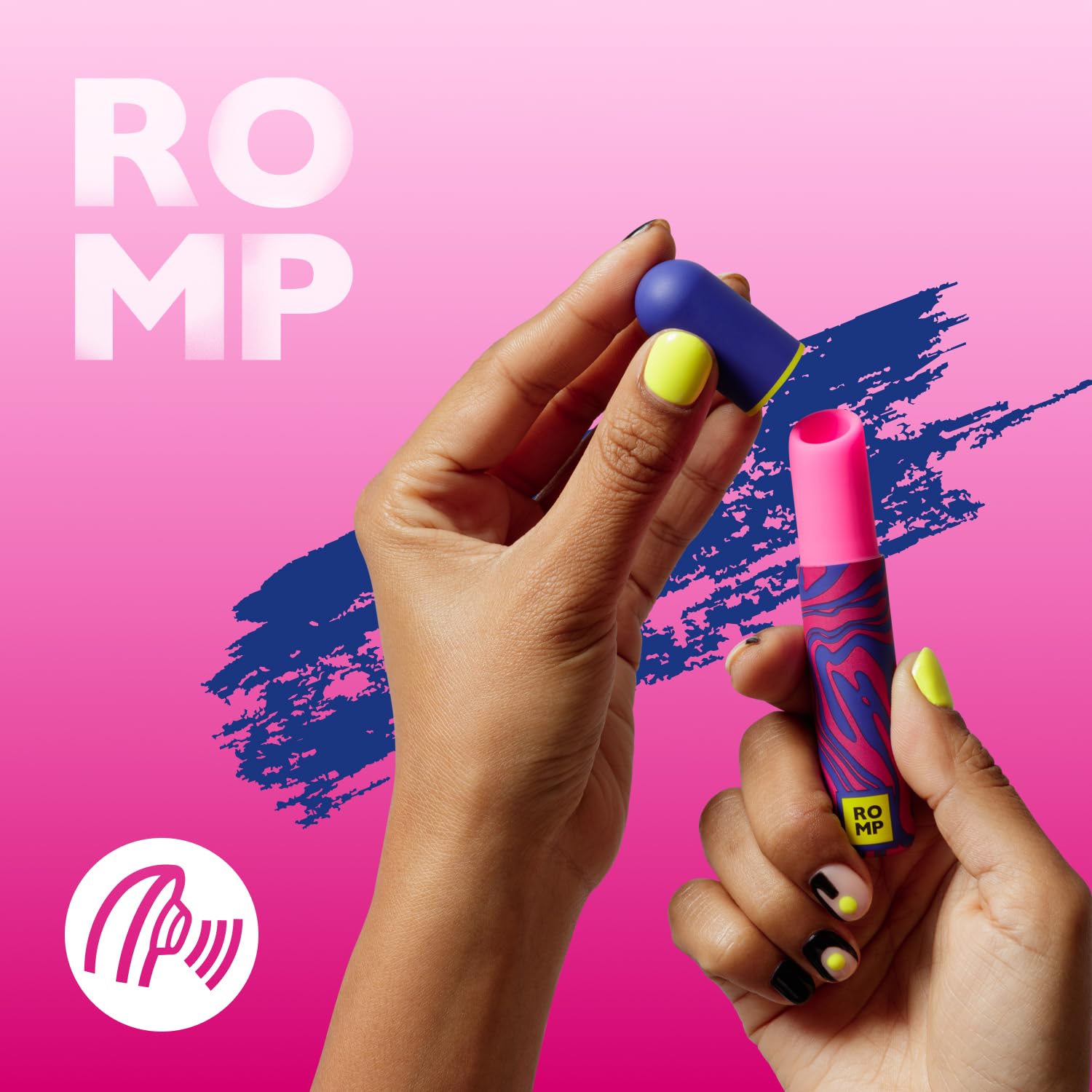 ROMP Lipstick Aspiratore Clitorideo | Mini Stimolatore Discreto | Succhia Capezzoli Portatile | Aspirazione Clitoride Giocattolo Sessuale per Adulti | Ricaricabile e Impermeabile | Rosa
