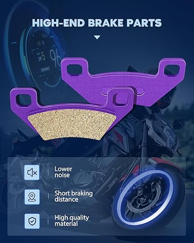 Miniatura 2 de ECCPP Pastillas de freno para Arctic Cat 2004-2014, 2012-2014 para KYMCO Maxxer, 2008-2014 para KYMCO MXU 2006 para Polaris Hawkeye, FA395 pastillas