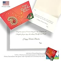 Vista 6 de LOVENSPIRE Cesta de regalo Rakhi con nombre personalizado, Rakhi para hermano, Ferre-rocher/Ghirar-delli/Kit-kat, Raksha Bandhan, pulsera Rakhi