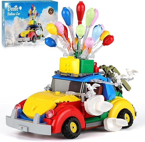 AoHu Ideas Beetle - Juego de juguetes de construcción de automóviles con globos, proyectos STEM para niños de 8 a 12 años, un regalo divertido para