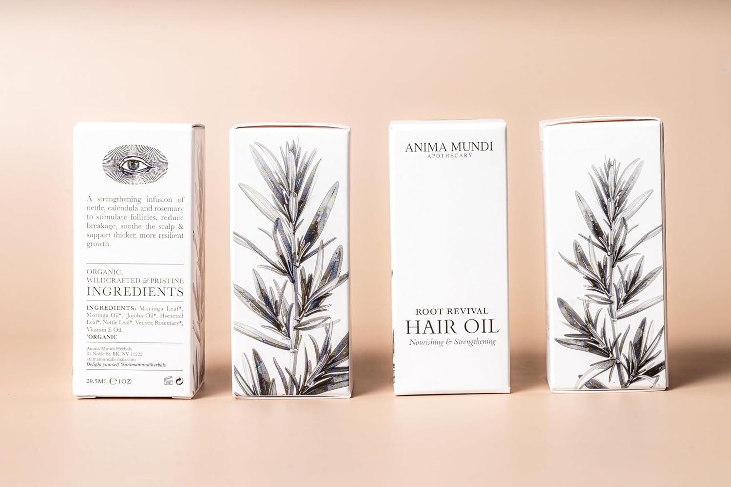 ROOT REVIVAL Hair Oil - Nourishing + Strengthening Treatment - Botanical Scalp & Hair Ritual with Jojoba, Moringa, Nettle, Rosemary & Vetiver - Overnight Repair & Shine Oil (1 Fl oz)