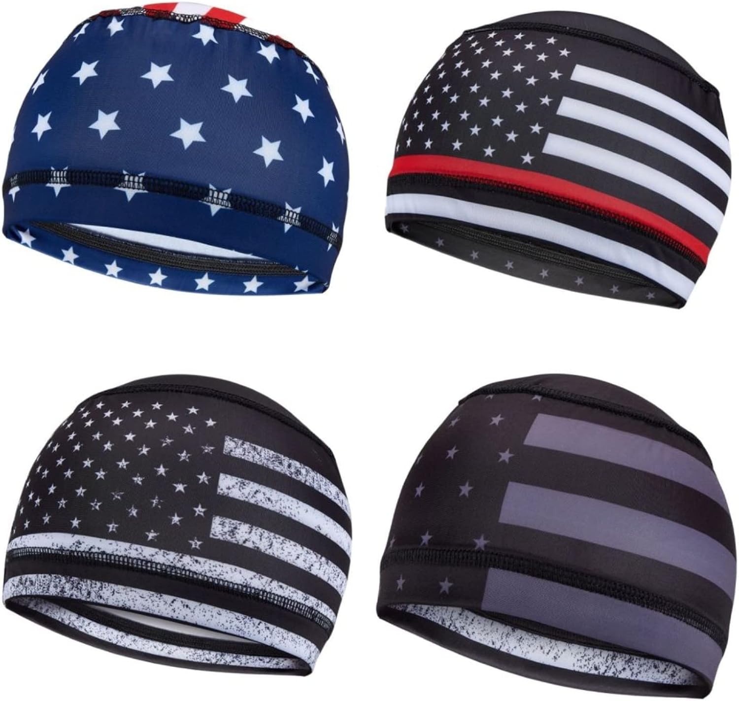 German Novelty Skull Cap, Basic Glossy Black Finish German Novelty Hat with Adjustable Chin Strap