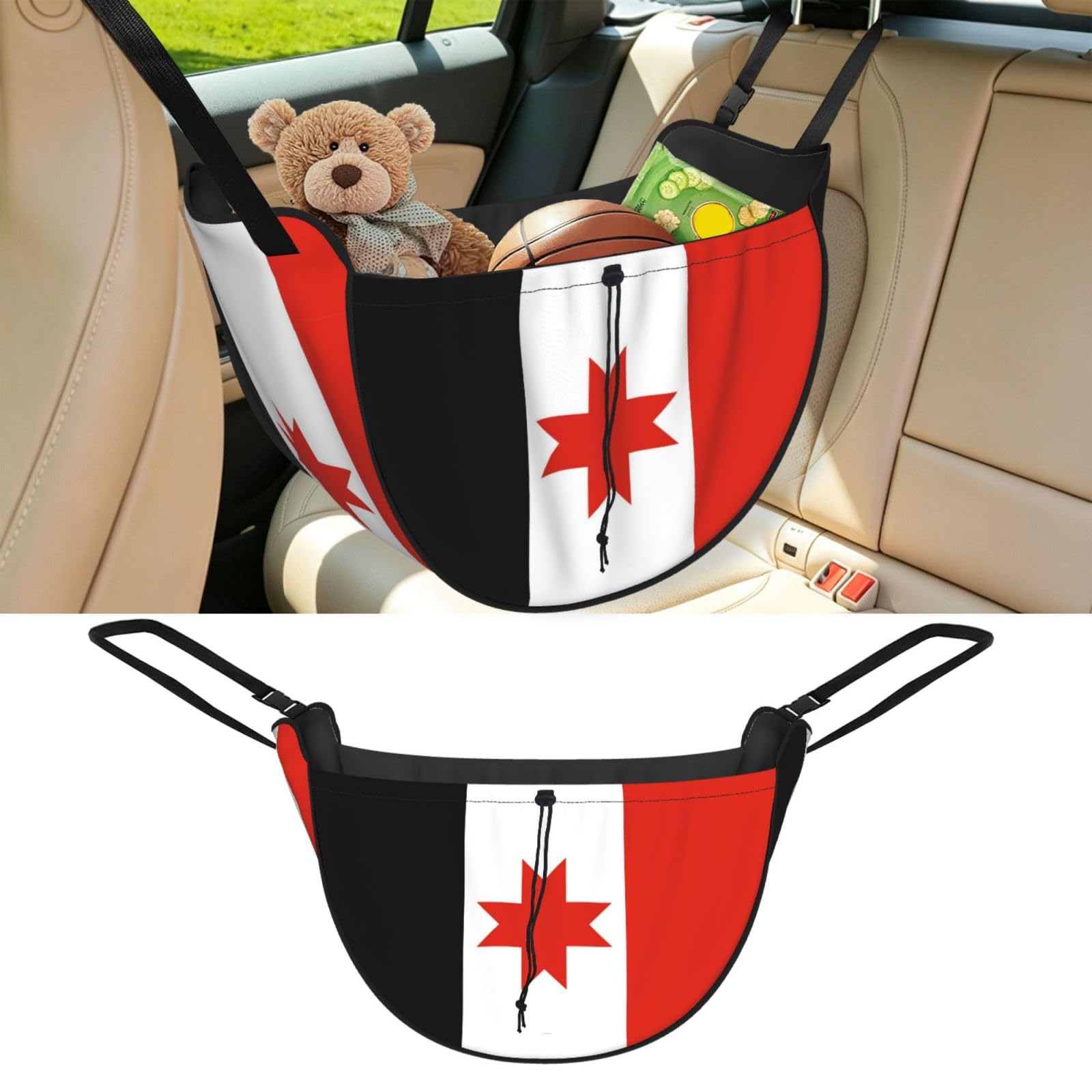 CNTDBU Flag of Udmurt Car Seat Organizer-Backseat Storage Bag for Travel