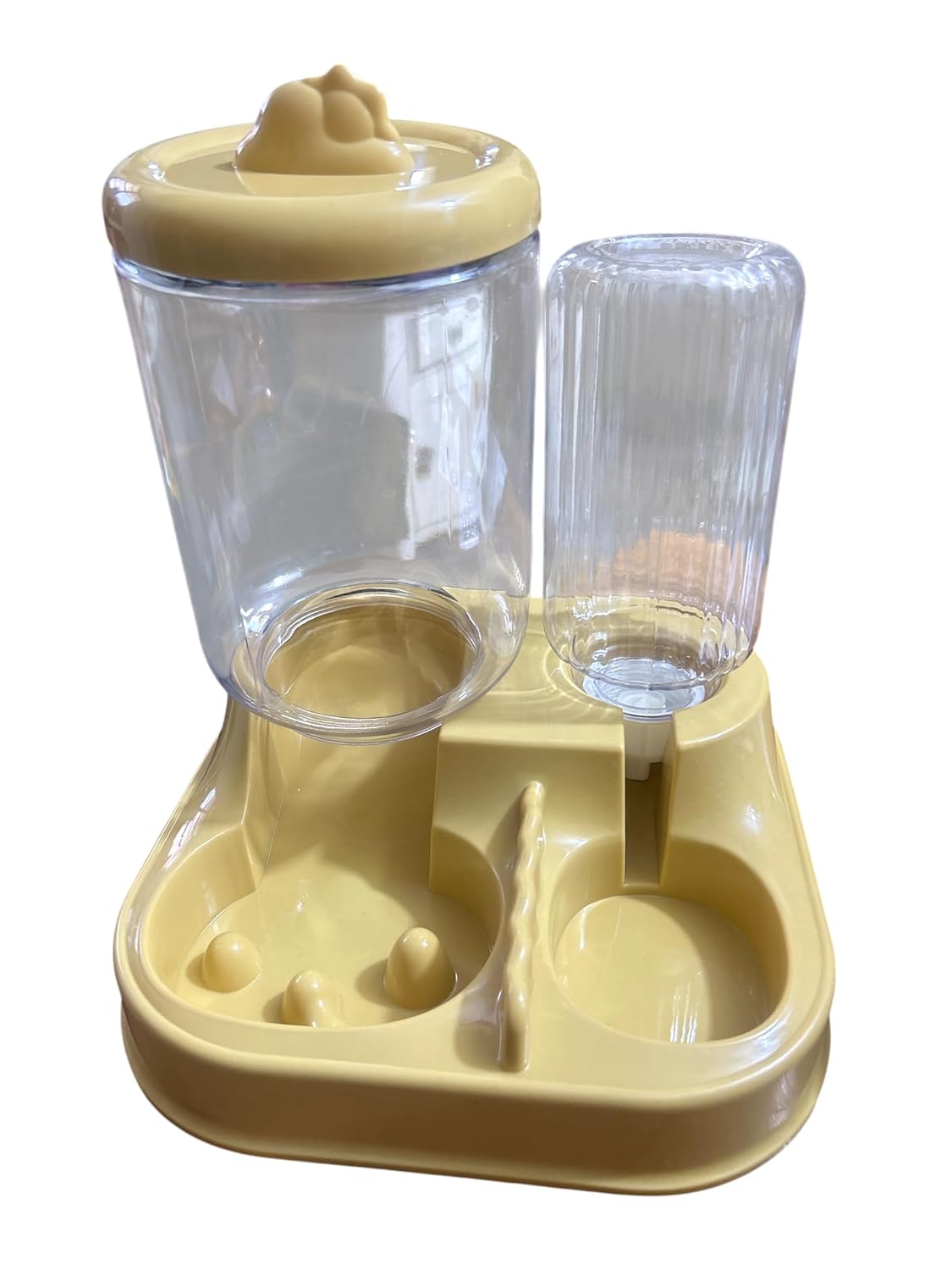 Gorilla pets 2-in-1 Pet Feeding Bowl and Water Bottle Set for Puppies and Cats | self Feeder Water Bottle and Food dispanc