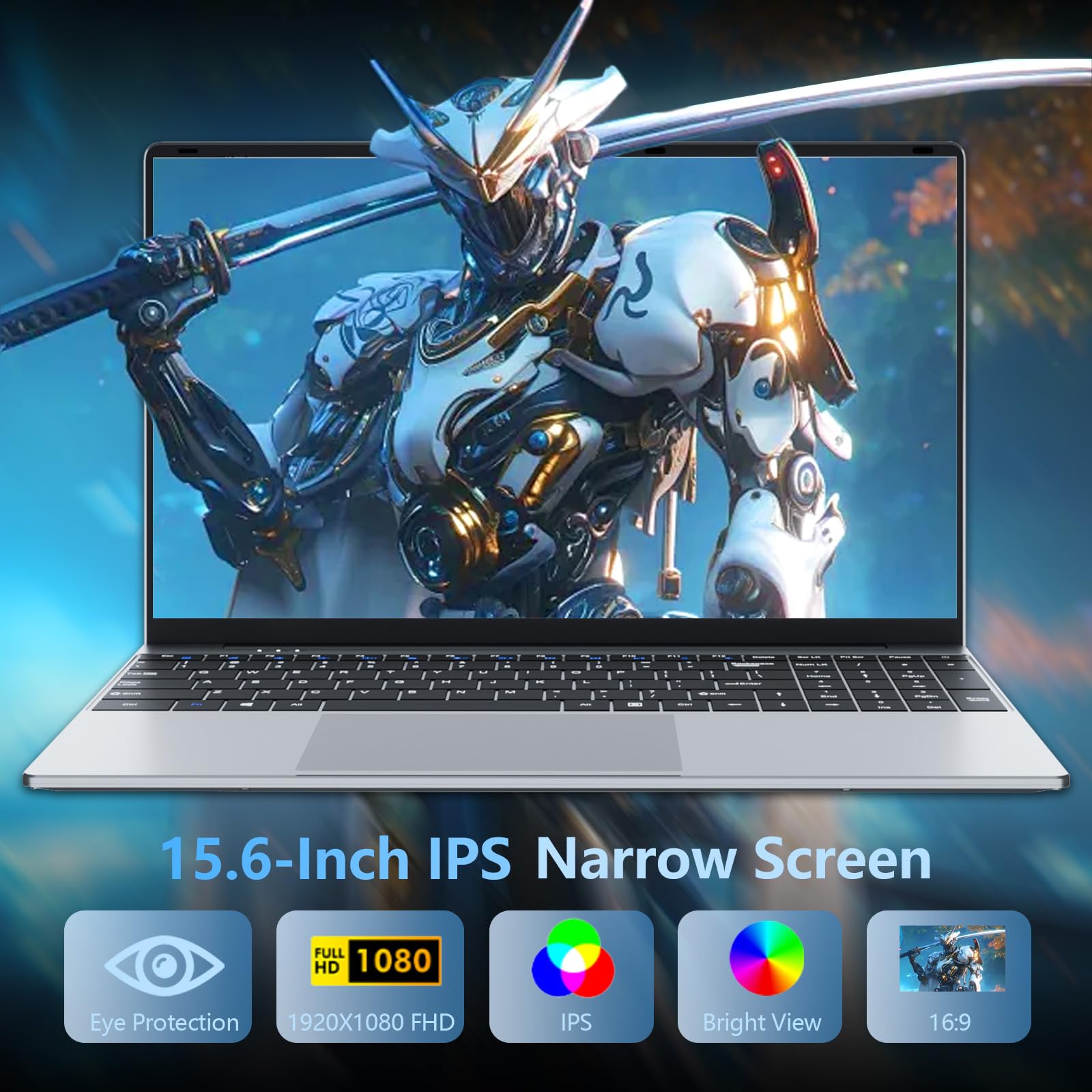 15,6 Pollici PC Portatile Core i5 7Y54 Processore, Notebook 16GB RAM 512GB SSD, Office 365 Win11 Laptop 1920*1080 FHD Schermo, Computer Portatile Tastiera Numerico Retroilluminata Mini-HDMI USB3.0
