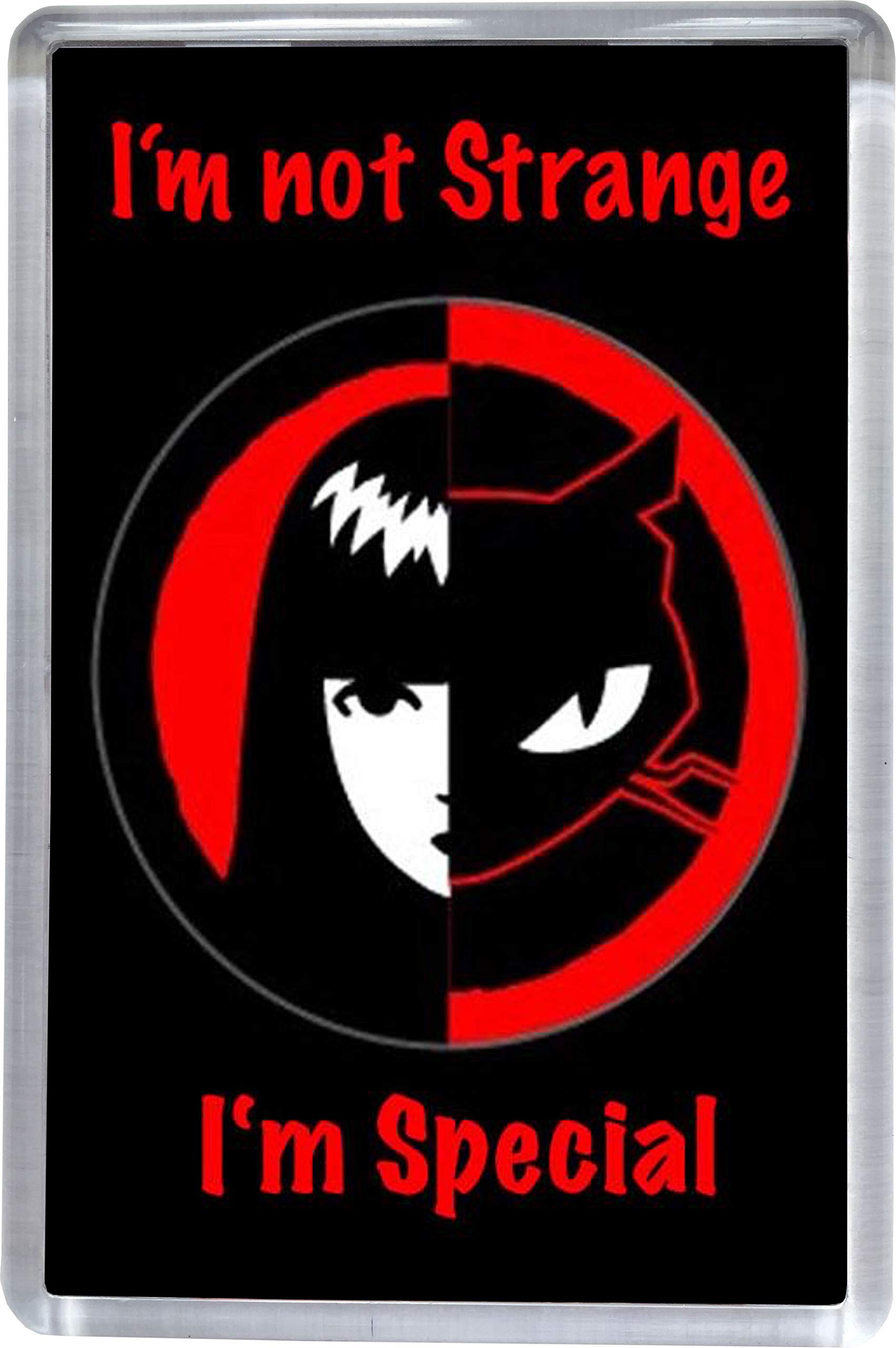 Emily the Strange - I'm Not Strange Fridge Magnet 5 x 7.5 cm