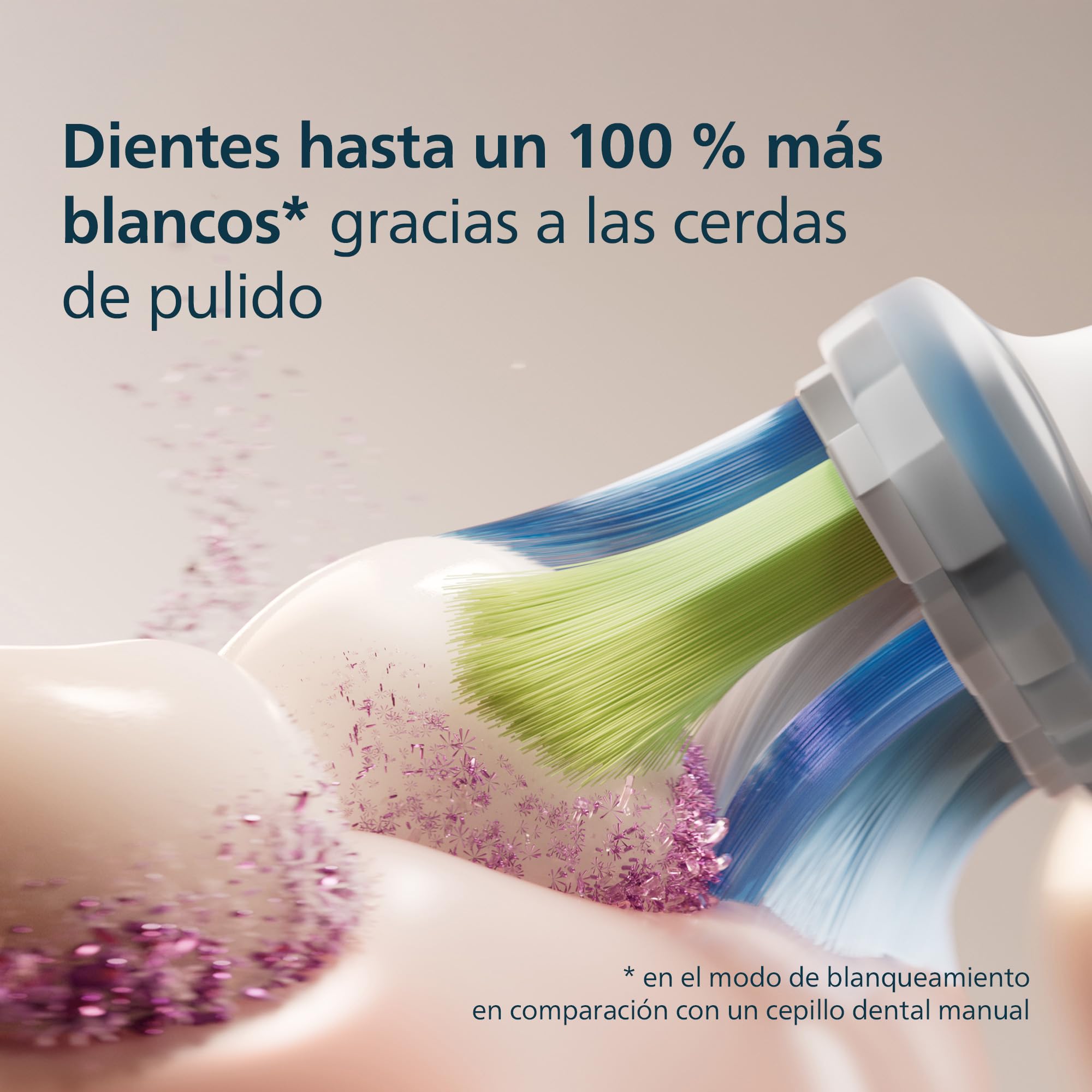 Philips Sonicare C3 Premium Plaque Defence, cabezales de cepillo dental de repuesto originales, blanco, paquete de 4, HX9044/87