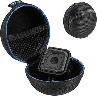 PULUZ Portable Round Case Stocker Super Mini Storage Case Box with D-ring Locking Carabiner for GoPro HERO5 HERO4 Session Charger Cable Bag Earphone Storage