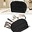 Ethereal Small Makeup bag for Purse, Cute Cosmetic Bag Portable Mini Makeup Pouch for Women Black