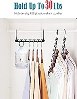 Vista 3 de Smartor Hangers Space Saving - Plastic, 10 Pack Magic Hangers, Closet Organizers and Storage for Clothes Organizer, Hanger Organizer, Closet Hanger