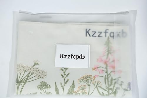 Miniatura 8 de Juego de 6 manteles individuales vintage con flores silvestres de 12 x 18 pulgadas, manteles individuales de tela de lino con plantas de jardín