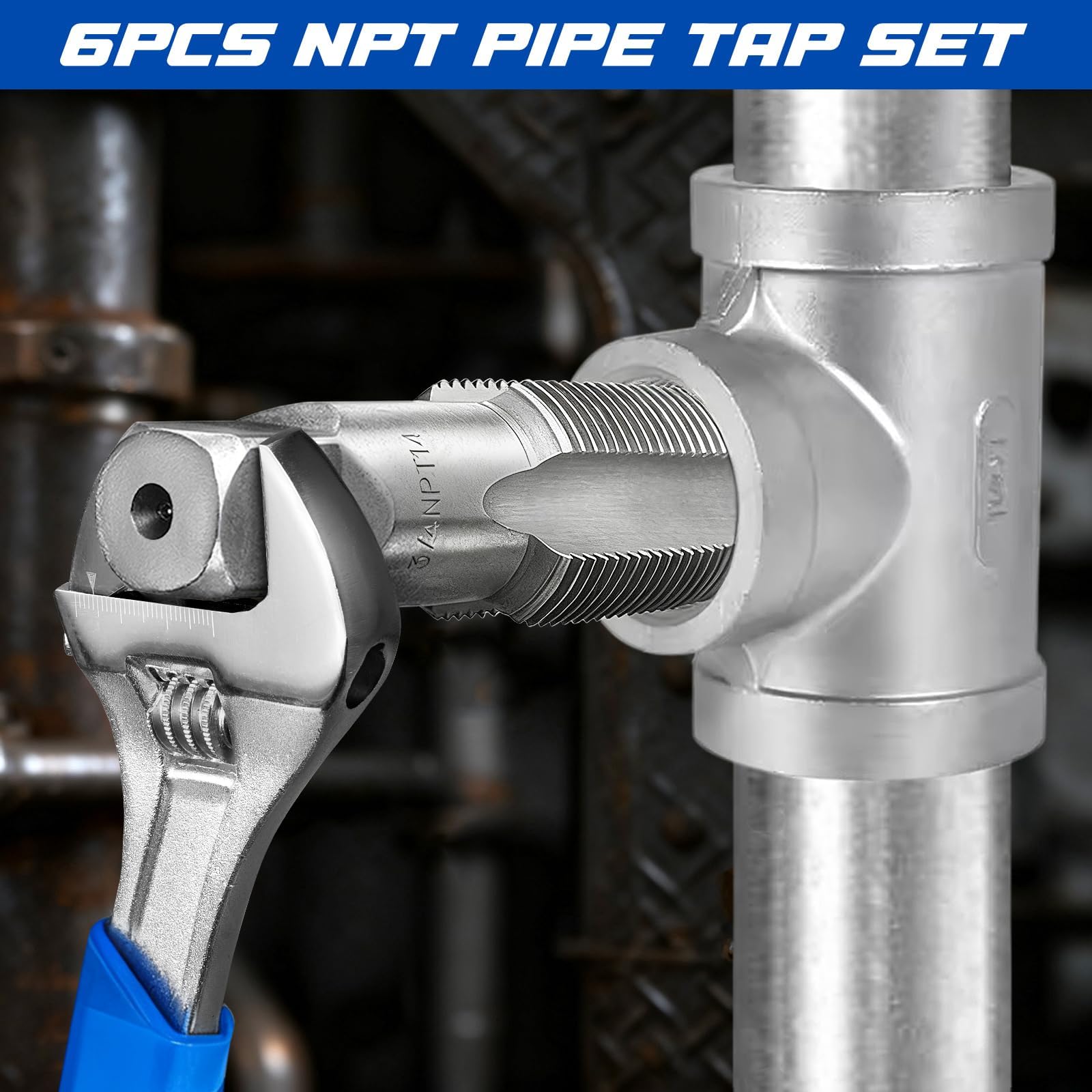 Toolwiz NPT Pipe Tap Set - 6 Sizes -2