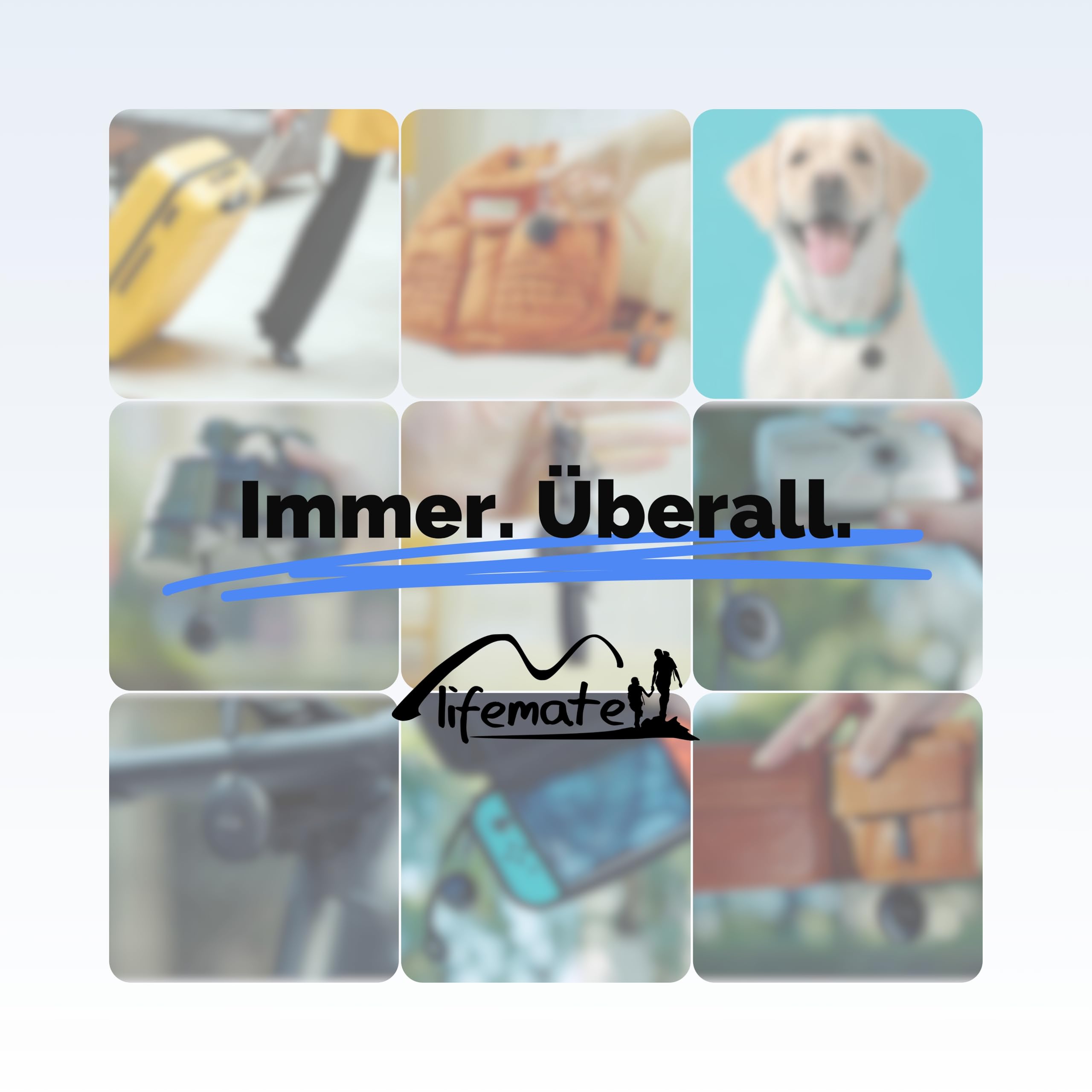 Lifemate Life Tag 8er-Pack für Apple „Wo ist?” Netzwerk – IP67 Wasserfest, 12 Monate Batterie, Lost Mode mit Ton, Einfache Koppelung Pet Tracking Device