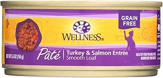 Wellness Canned Cat Food Turkey and Salmon Formula 5.5 oz (Pack of 6)