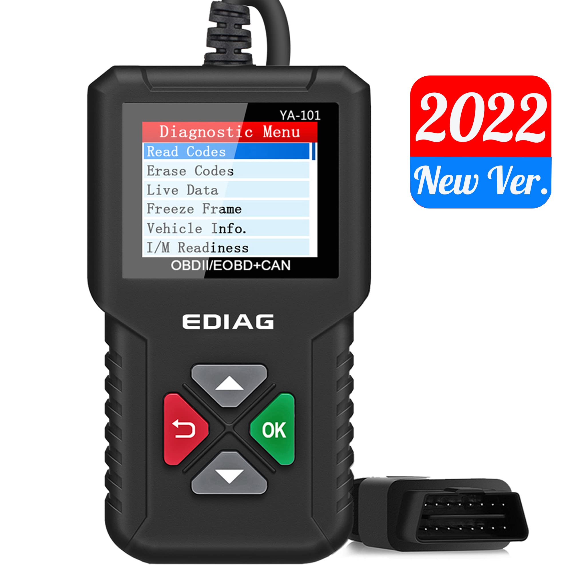 EDIAG Car OBD2 Scanner YA101 Car Code Reader for Check Engine Light,O2