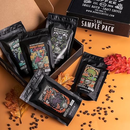 Miniatura 10 de Bones Coffee Company NEW World Tour Bundle - Granos de café enteros  Juego de caja de regalo con taza de café especializada  Paquete de 5 cafés