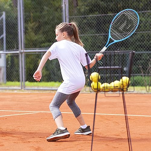 Miniatura 6 de Raqueta de tenis para niños y jóvenes, raqueta de tenis juvenil de 19212325 pulgadas con cubierta, adecuada para principiantes niños y niñas de 3 a