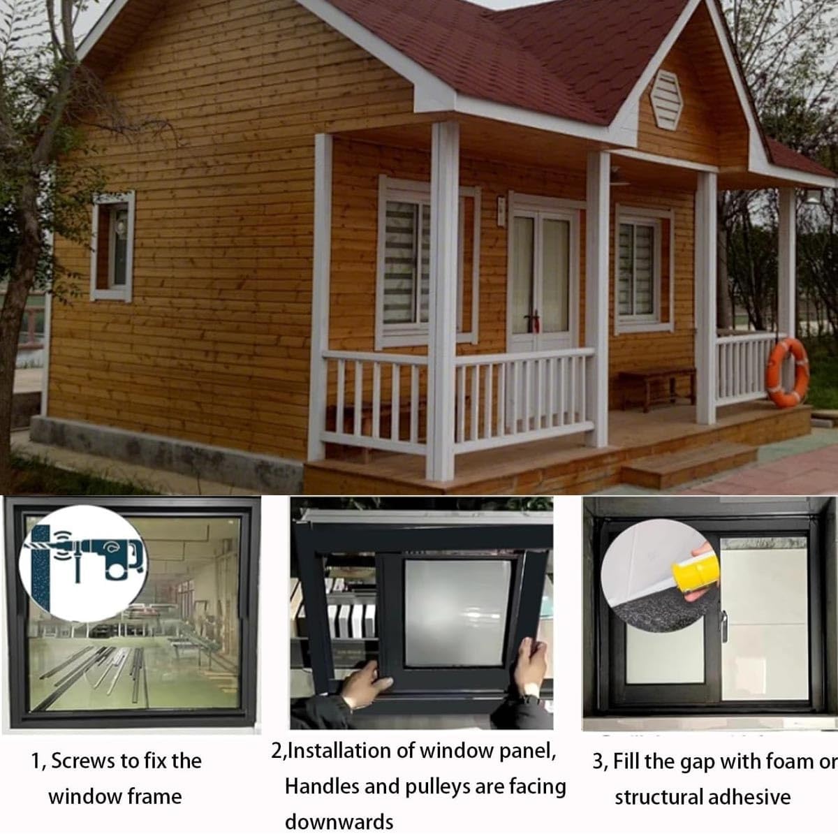 Sliding Window Replacment Basement Window 20x18 25x19 30x28 40x25 50x12in Aluminum Household Shed Window Double-Pane Insulated Soundproof Glass Slider Storm Windows(White,27x21in)