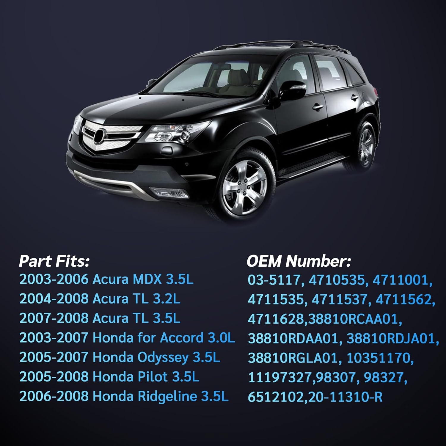 A/C Compressor Clutch Assembly Kit Pulley Coil Set for 2003-2008 Fit for Honda for Accord Odyssey Pilot for Acura TL MDX 3.2L 3.5L | Precision Fit