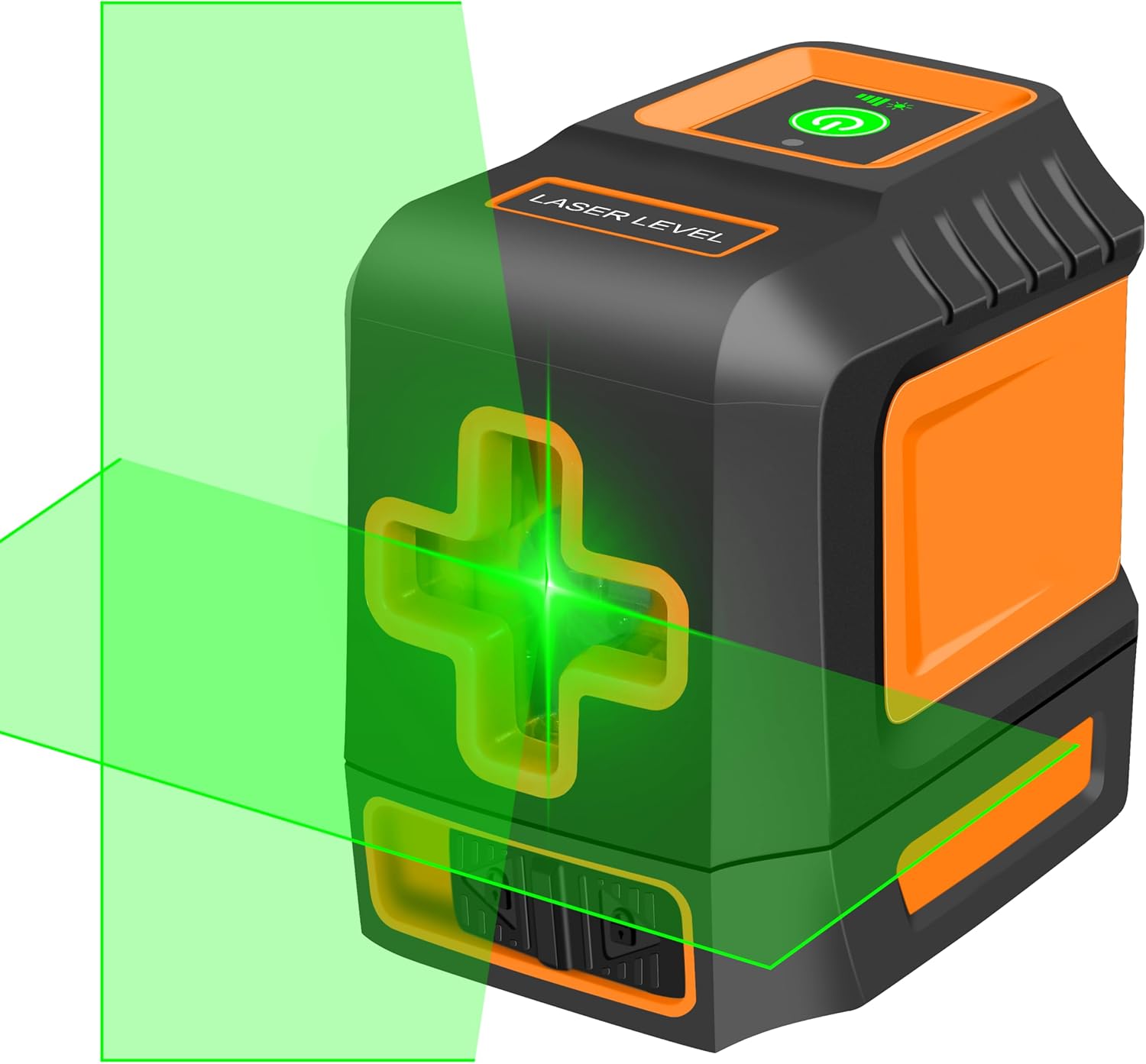 Self-Leveling Laser Level Tool with Adjustable Brightness, Green Cross Line Laser Leveler Construction Tool for Picture Hanging, Floor Tile, Home Renovation, DIY Projects