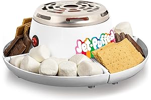 Nostalgia Jet-Puffed Tabletop Indoor Electric S'mores Maker Best for Family Dessert With...