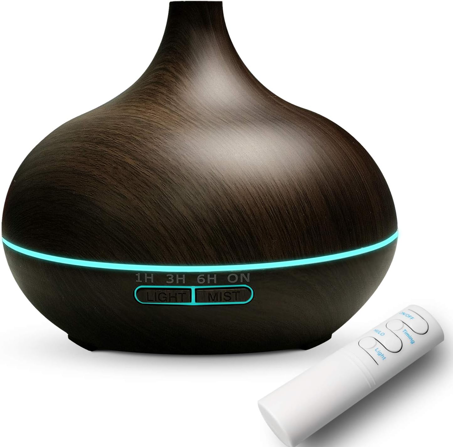 Essential Oil Diffuser,550ml Aromatherapy Diffusers Cool Humidifier with 7 Color Changing LED Lights, Remote Control and Waterless Auto Shut-off for Home Office Baby Spa