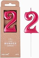 Vista 22 de PHD CAKE Velas de cumpleaños de 7 cm Elegantes Azul Número 4, Velas de Número Azul, Velas de Número para Pastel, Celebración de Fiesta