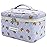 Large Makeup Bag, Cute Cosmetic Bag for Women Girls, Floral Coquette Aesthetic Toiletry Bag, Travel Make Up Organizer Bag (Sheep Print