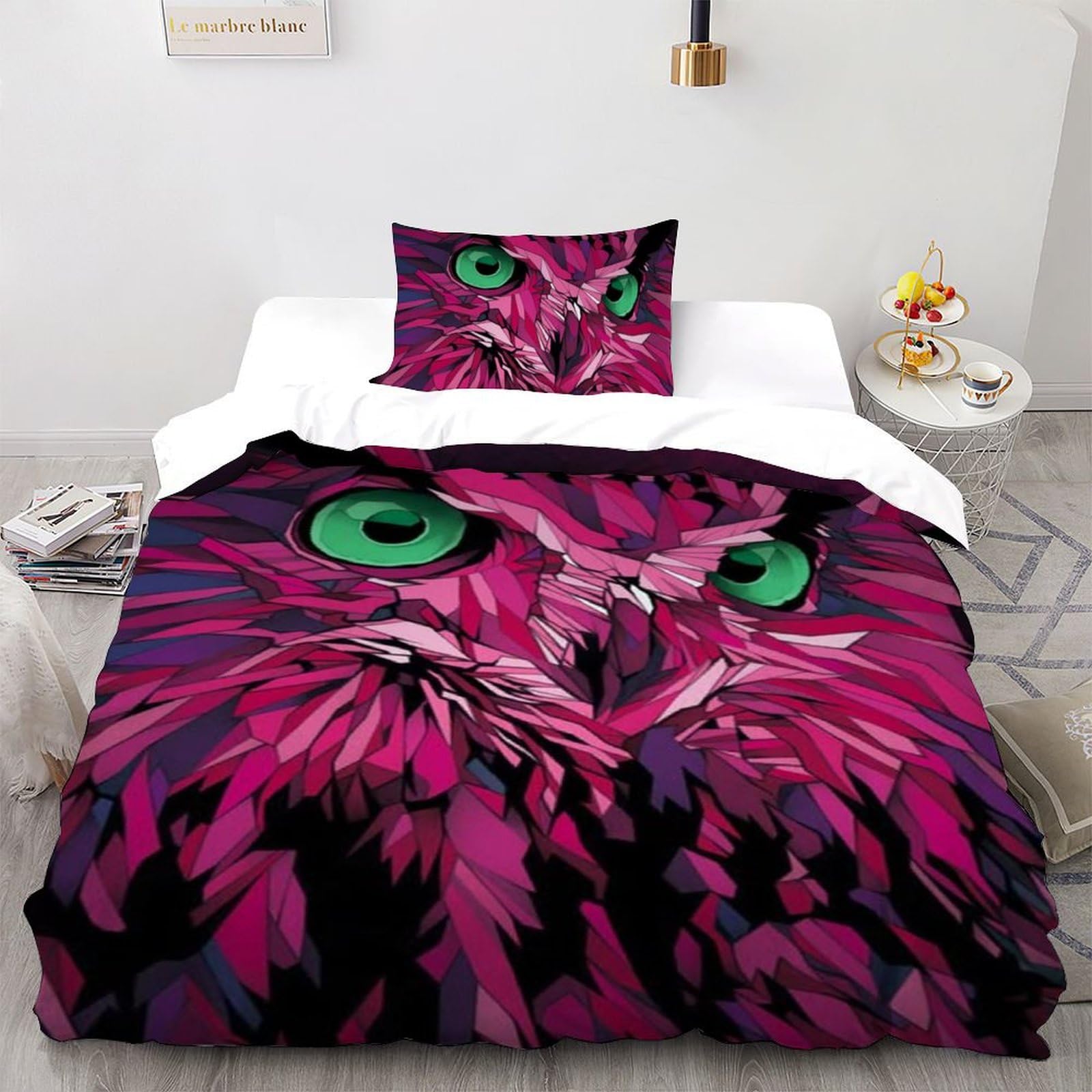 Housse de couette single animaux imprimé 3D pour décorer la chambre enfant
