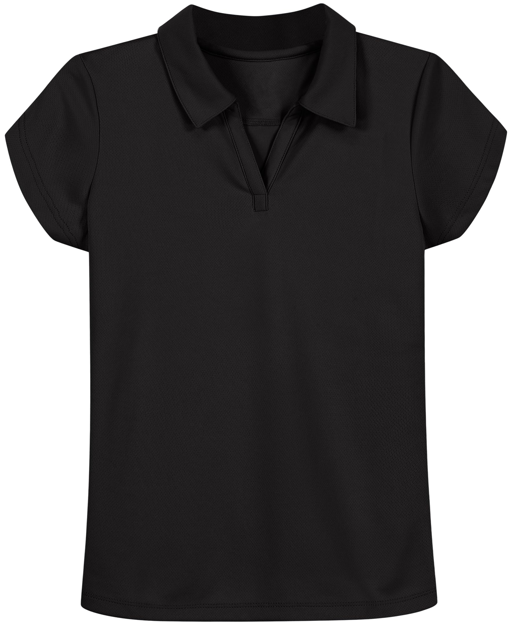 Nautica Girls' Short Sleeve Performance Polo