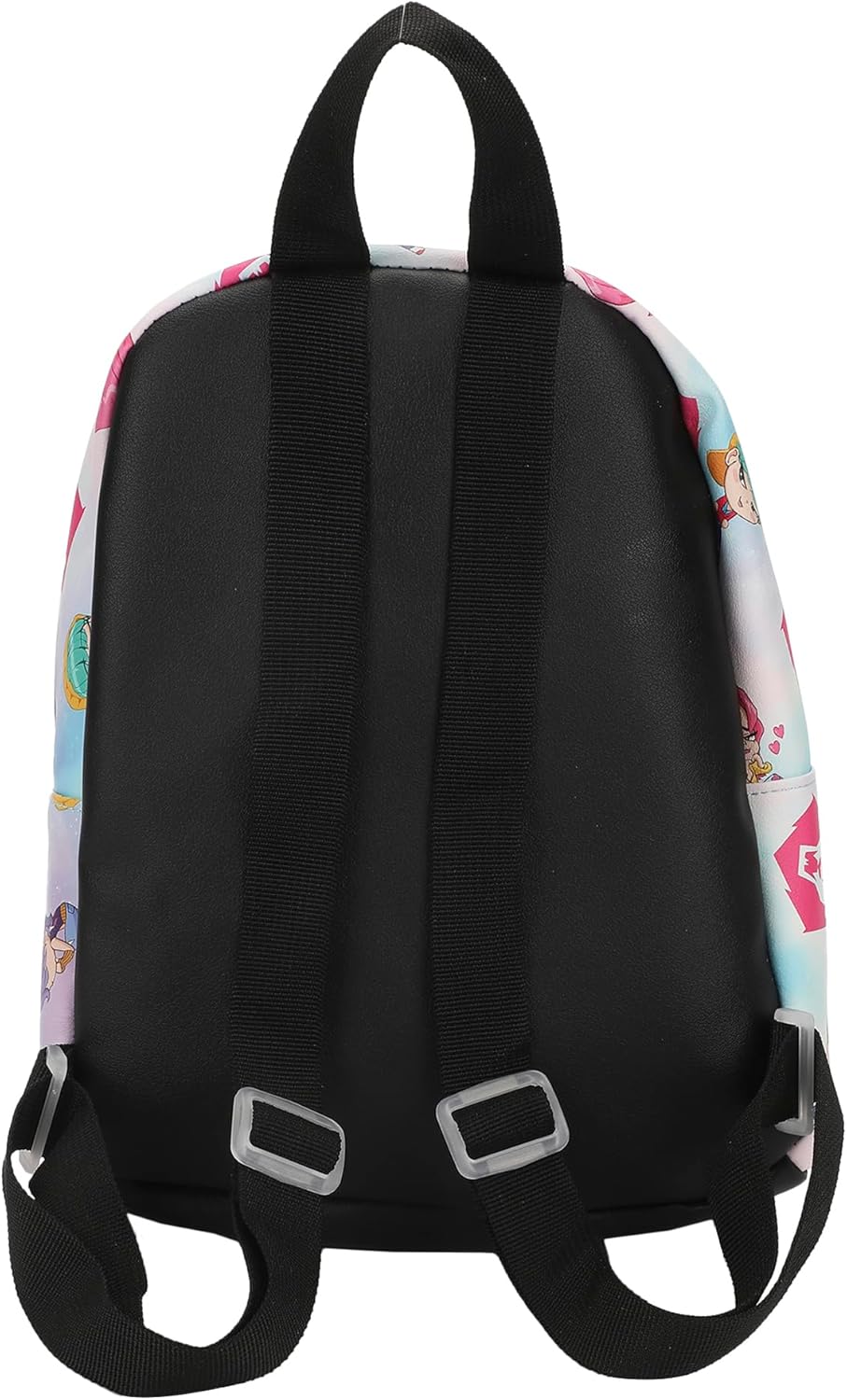 Bioworld KPop Demon Hunters Chibi Saja 9" Adult Blue & Pink Mini Backpack